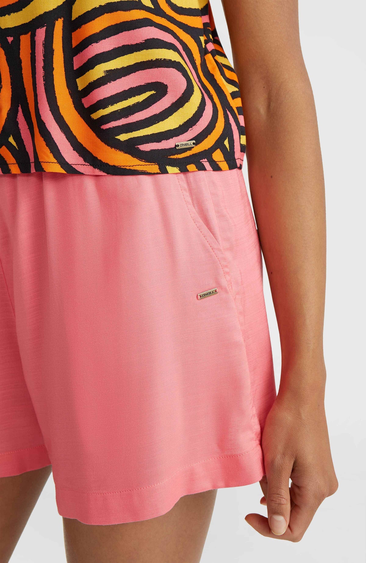 Tiare Woven Tank Top | Orange Rainbow Stripe