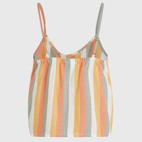 Tiare Woven Tank Top | Orange Multistripe