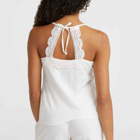 Essentials Ava Lace Tank Top | Snow White