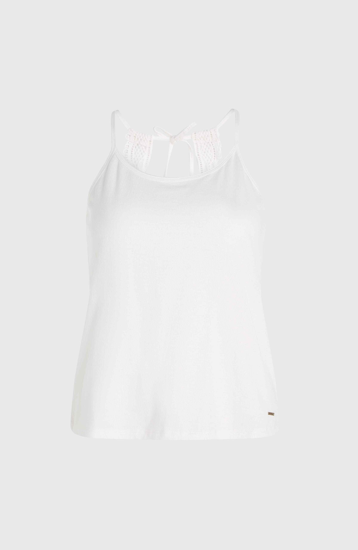Essentials Ava Lace Tank Top | Snow White