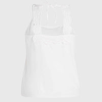 Essentials Ava Lace Tank Top | Snow White