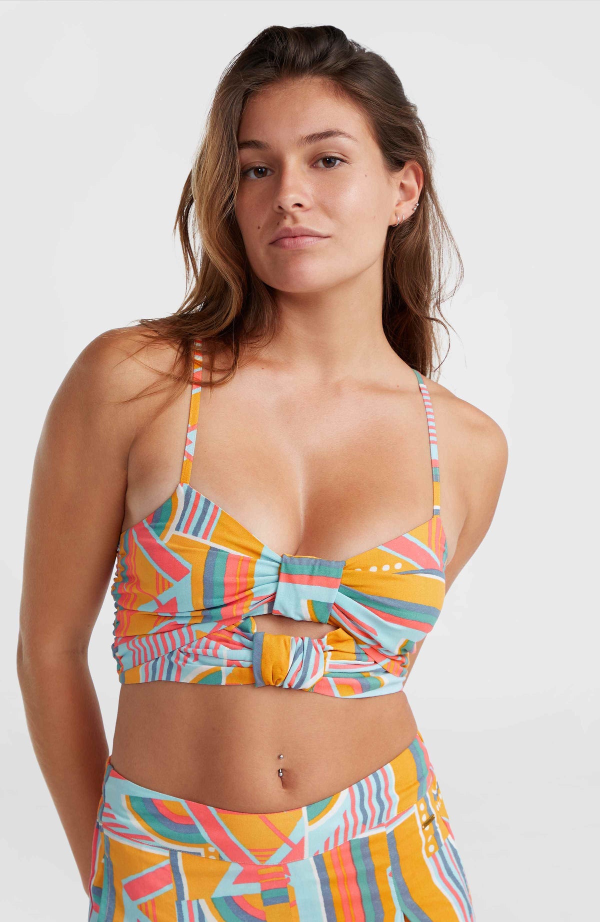 Farrah Women Of The Wave Tank Top | Yellow Art Geo