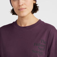 Future Surf Society T-Shirt | Aubergine