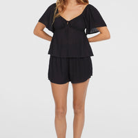 Huges Woven Top | Black Out