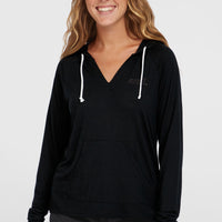 Essentials Long Sleeve Hoodie | Black Out