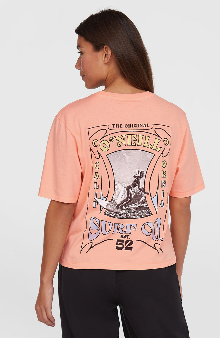 Summer Musthaves Back Print T-Shirt | Coral Pop