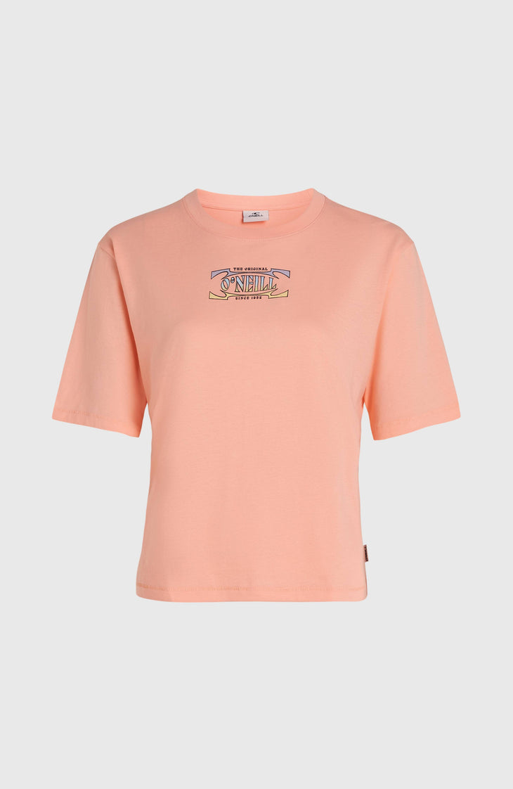 Summer Musthaves Back Print T-Shirt | Coral Pop