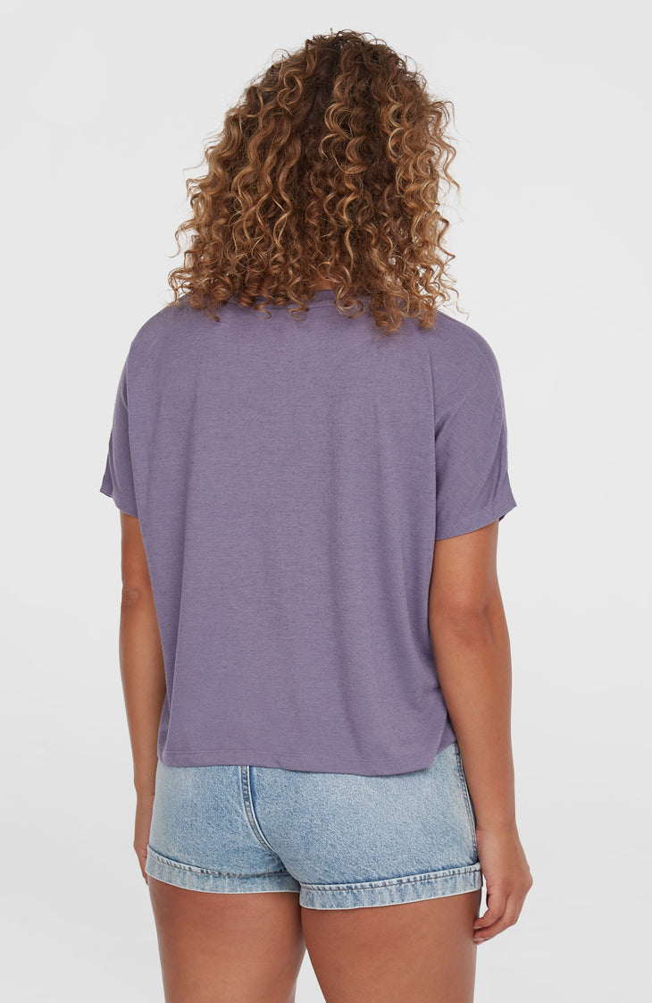 Essentials Script Drape T-Shirt | Storm
