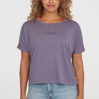 Essentials Script Drape T-Shirt | Pure Cashmere