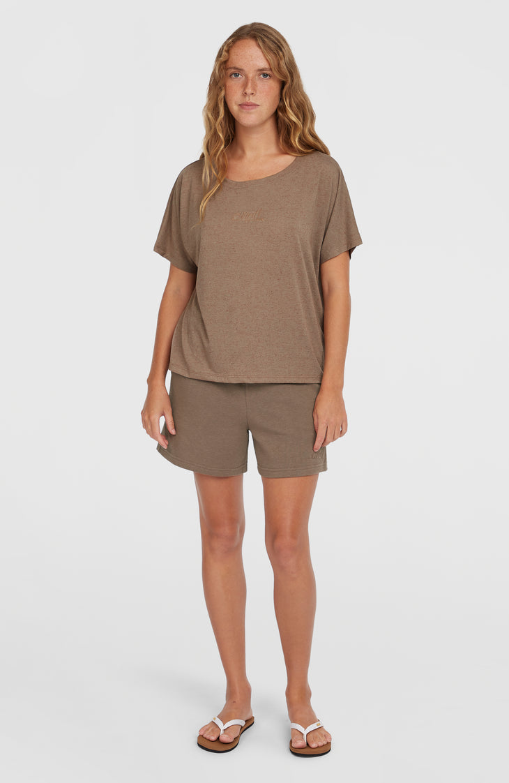 Essentials Script Drape T-Shirt | Pure Cashmere