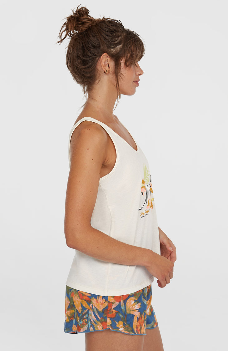 Luana Graphic Tank Top | Snow White