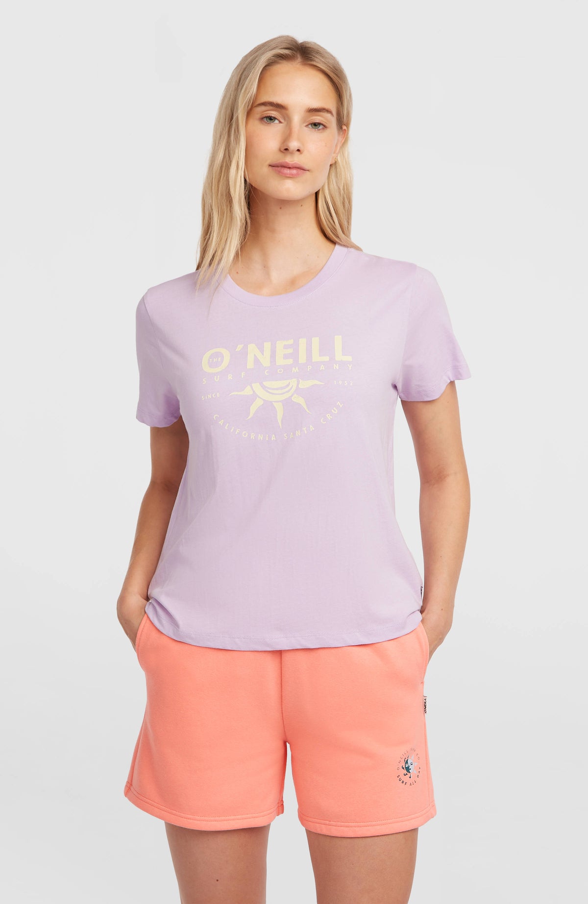 Front Print T-Shirt | Pale Lavender