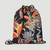 Gym Sack | Black Flower