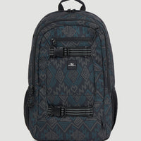 Boarder Backpack | Black Retro Ikat