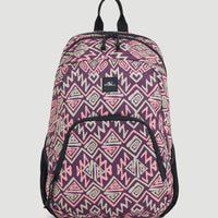 Wedge Backpack | Purple Retro Ikat