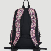 Wedge Backpack | Purple Retro Ikat