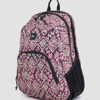 Wedge Backpack | Purple Retro Ikat