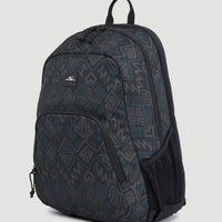 Wedge Backpack | Black Retro Ikat