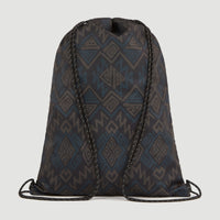 Gym Sack | Black Retro Ikat