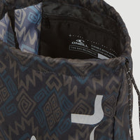 Gym Sack | Black Retro Ikat