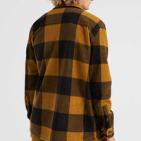 Utility Fleece Shirt | Brown Big Check