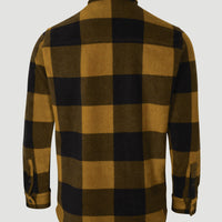 Utility Fleece Shirt | Brown Big Check