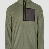 Utility Half Zip Fleece | Deep Lichen Green