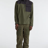 Utility Heavy Full-Zip Fleece | Forest Night Colour Block