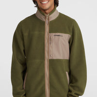 High-Pile Full-Zip Fleece | Forest Night