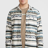 Superfleece Shirt | Grey Ikat Stripe