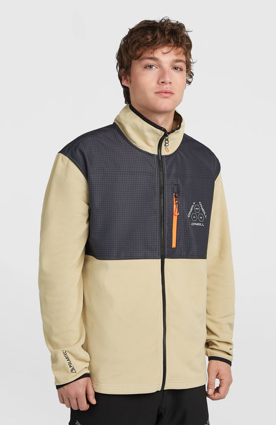FWC'Peak Polartec® Full-Zip Hyperfleece | Olive Blush Colour Block