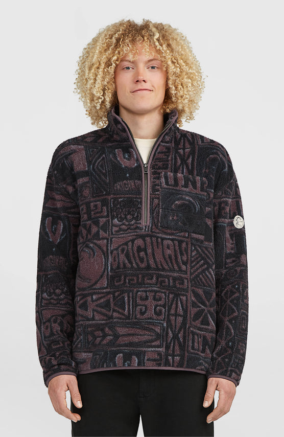 O'Riginals Half-Zip Fleece | Purple Stamps