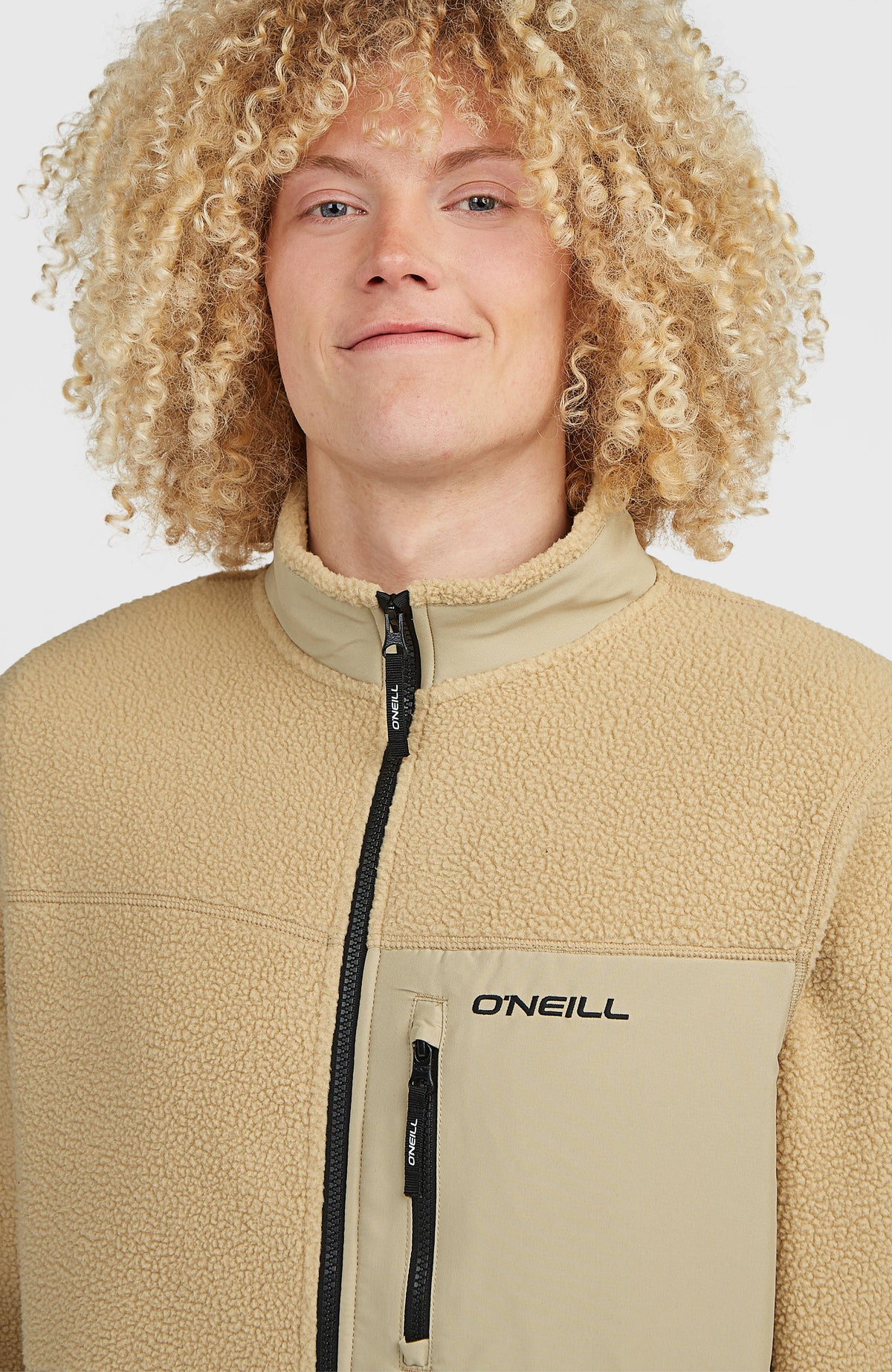 Must-Have High-Pile Full-Zip Fleece | Olive Blush