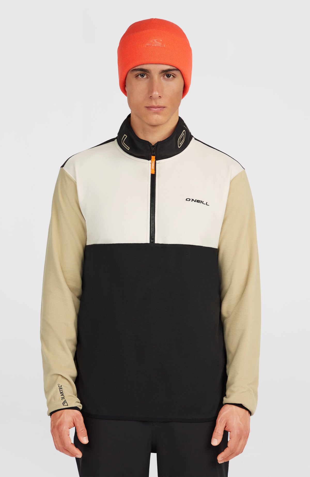 FWC'Cruz Triple Polartec® Half-Zip Fleece | Linen White Colour Block