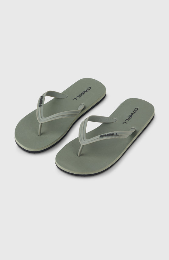 Profile Small Logo Sandals | Military Green