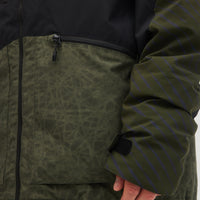 Texture Snow Jacket | Black Out Colour Block