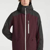 Diabase Snow Jacket | Windsor Wine Colour Block