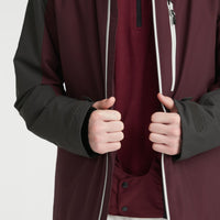 Diabase Snow Jacket | Windsor Wine Colour Block