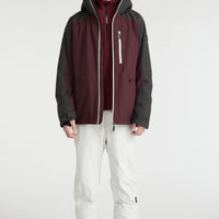 Diabase Snow Jacket | Windsor Wine Colour Block