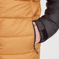 O'Riginals Puffer Jacket | Rich Caramel Colour block