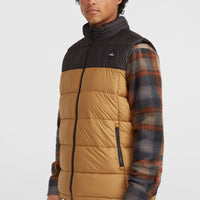 O'Riginals Puffer Vest | Rich Caramel Colour block