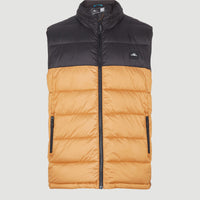 O'Riginals Puffer Vest | Rich Caramel Colour block