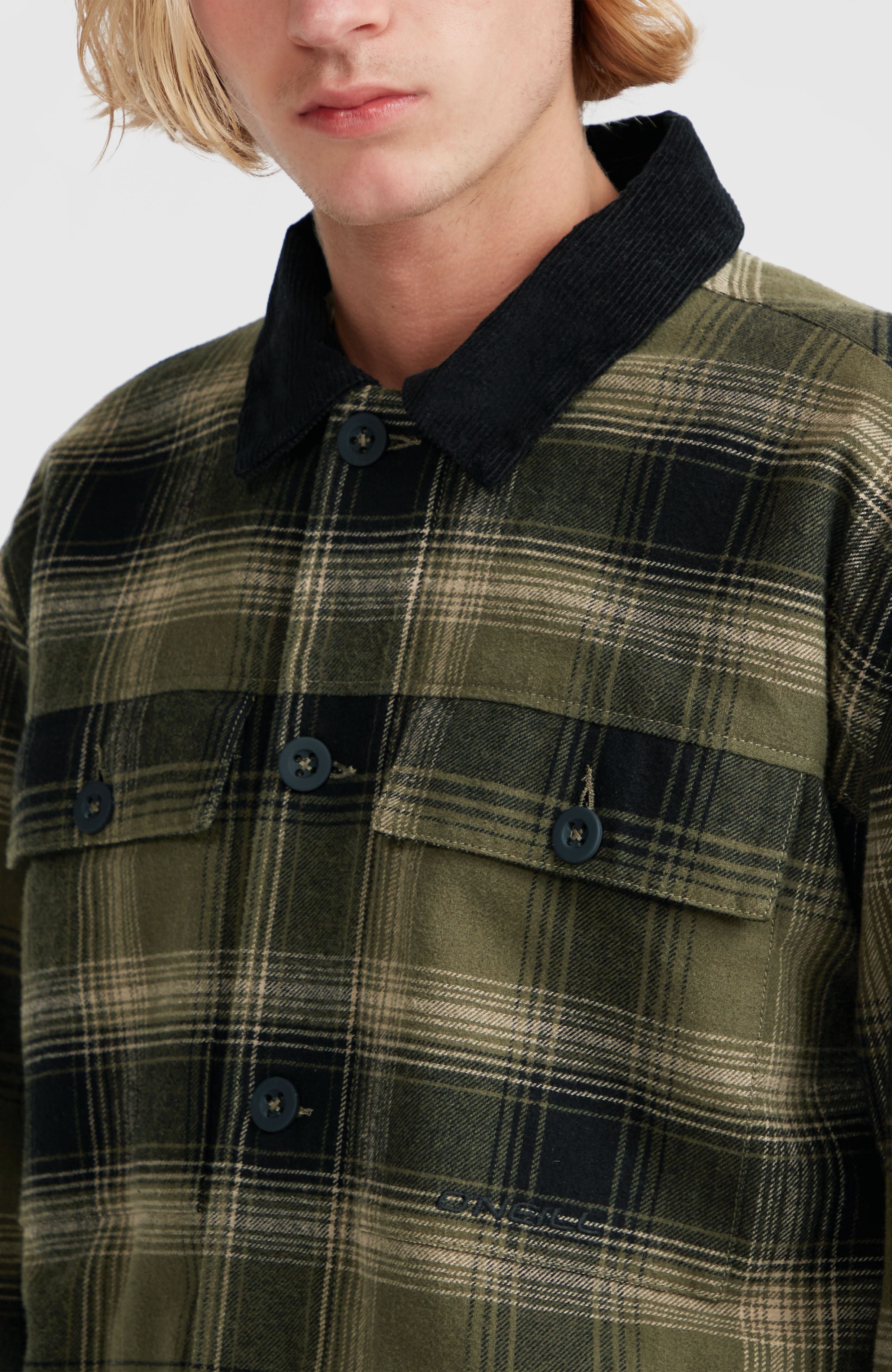 Fleece-Lined Jacket | Green Check Small – O'Neill UK