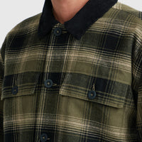 Fleece-Lined Jacket | Green Check Small