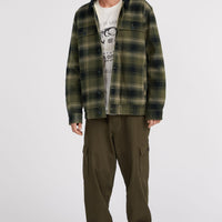 Fleece-Lined Jacket | Green Check Small