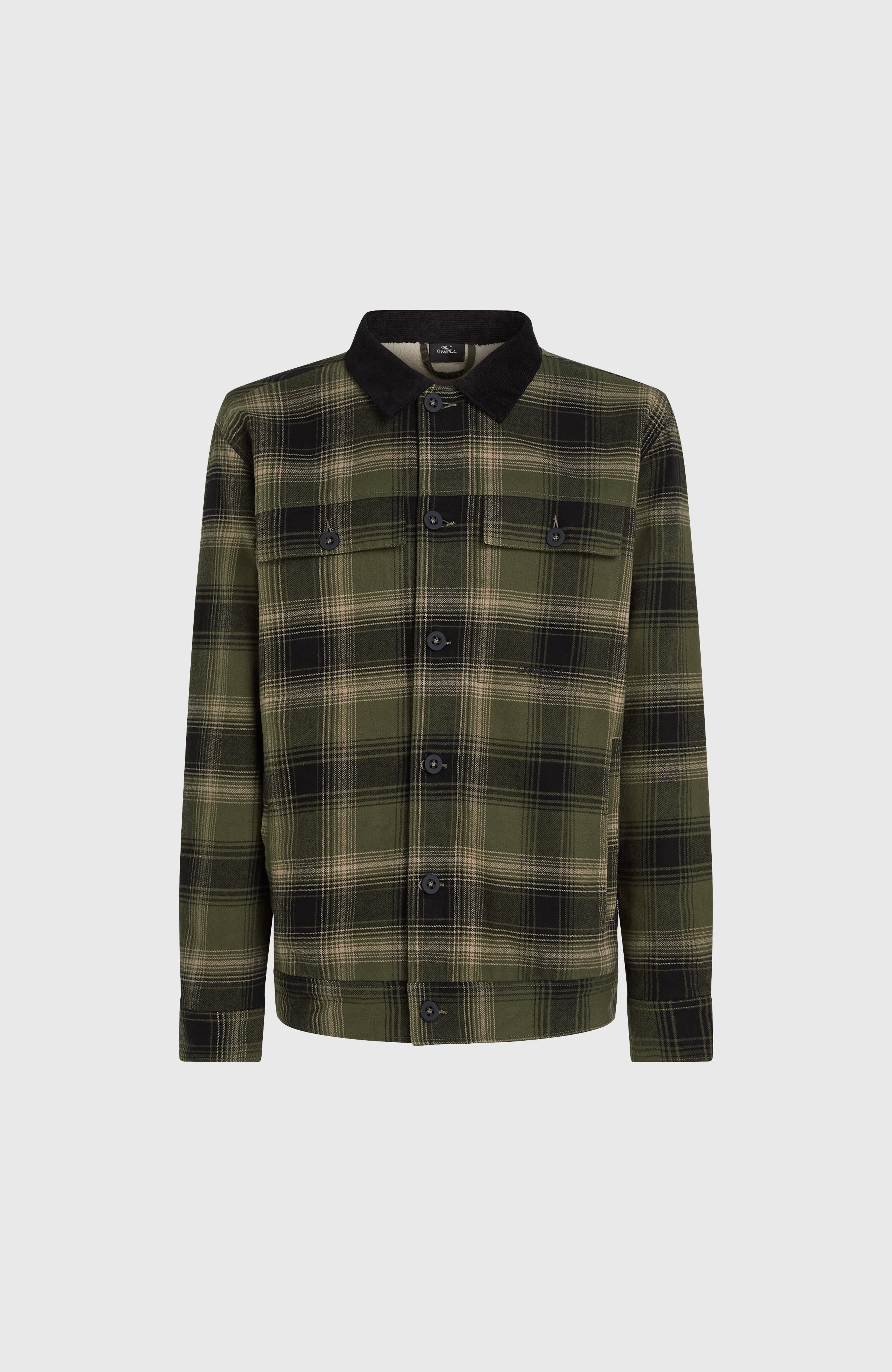 Fleece-Lined Jacket | Green Check Small – O'Neill UK
