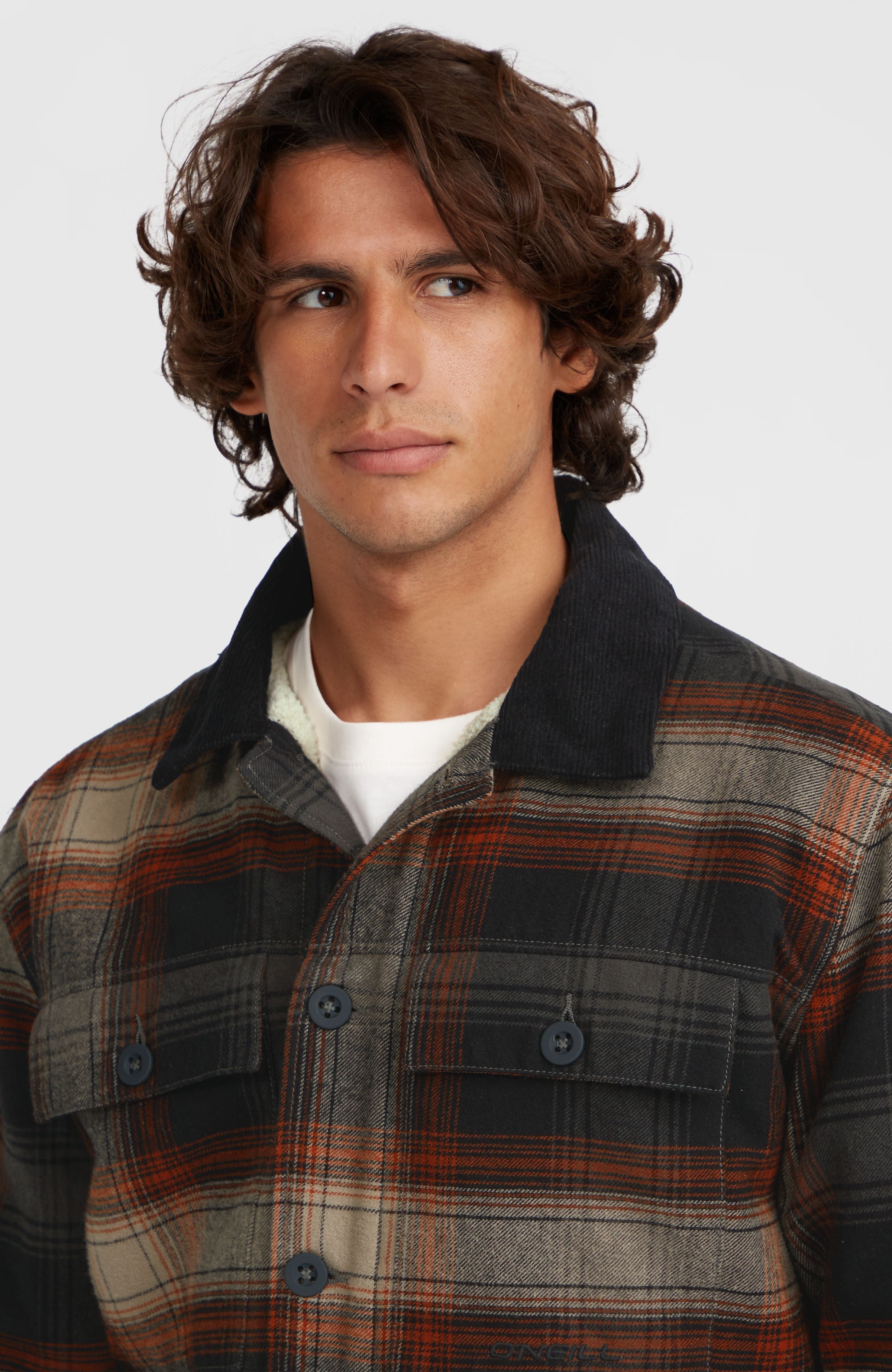 Fleece-Lined Jacket | Grey Check Small – O'Neill UK