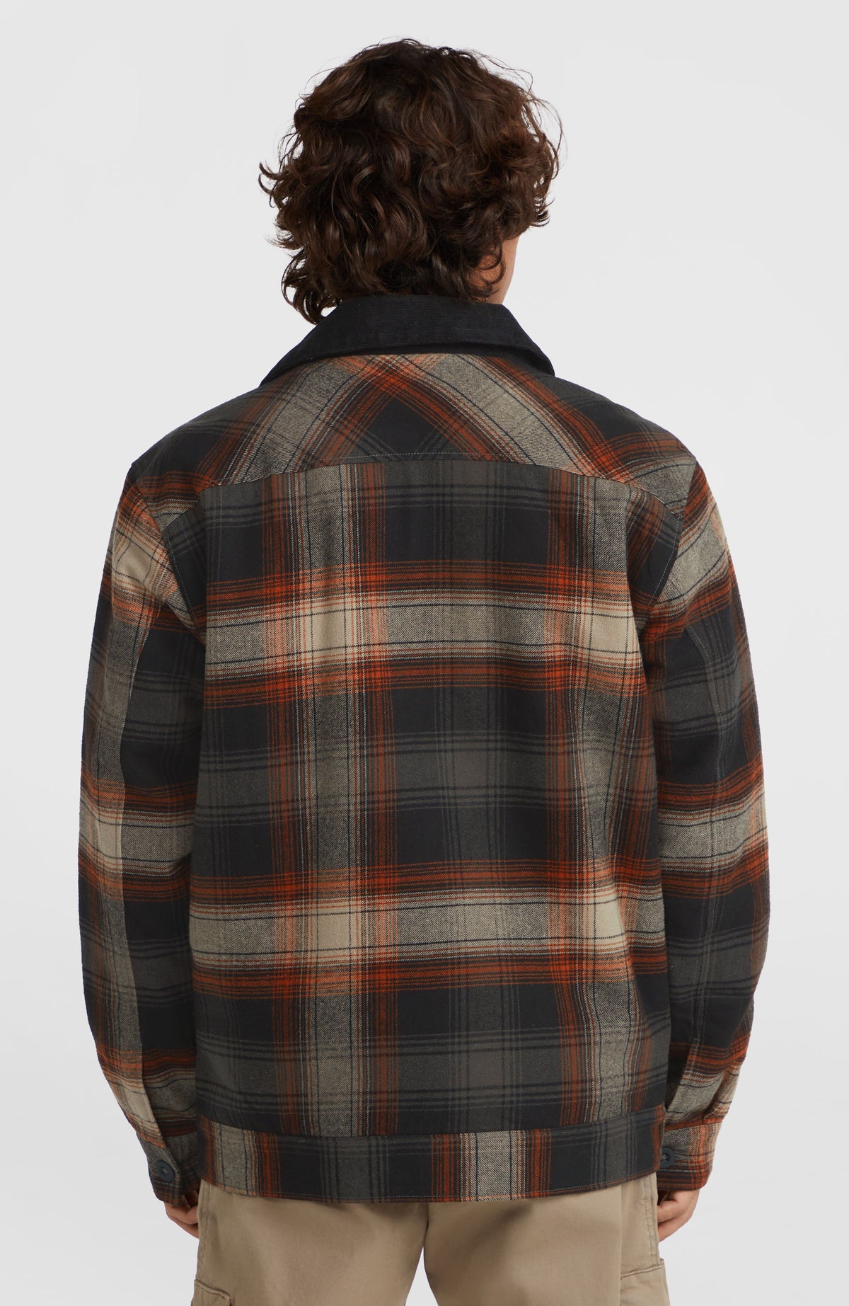 Fleece-Lined Jacket | Grey Check Small