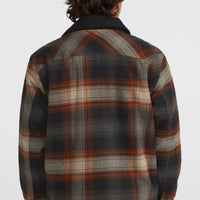 Fleece-Lined Jacket | Grey Check Small