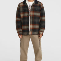 Fleece-Lined Jacket | Grey Check Small